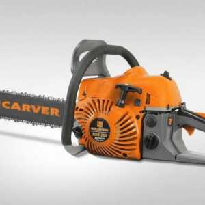 Chainaw `Carver`: descriere, răspunsuri și fotografii