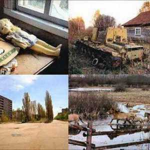Чернобыль до аварии и после аварии. Земля отчуждения