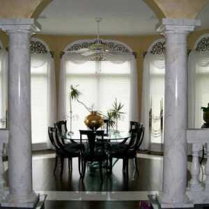 Coloane decorative din interior: ghips, polistiren, poliuretan