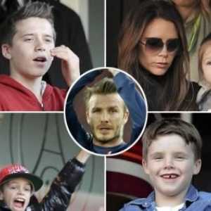 Copii Beckham - mândria unui jucător de fotbal renumit