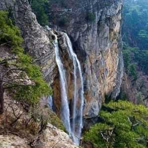 Puncte de atracție din Crimeea: cascada puternică Wuchang-Su