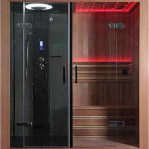 Cabine de duș cu saună: fotografie, recenzii, dimensiuni. Cabină de duș cu saună