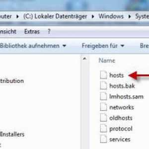 Fișier HOSTS (Windows 7): conținut, scop, recuperare