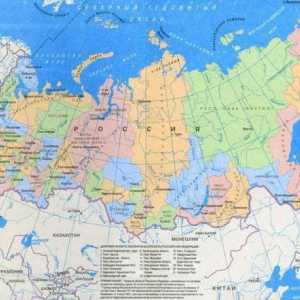 Locația fizică și geografică a Rusiei: caracteristici, hartă și caracteristici