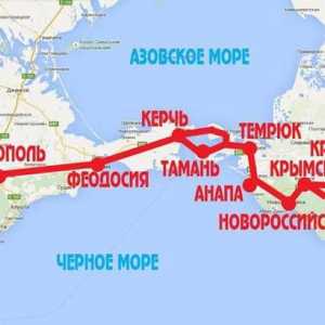 Gazoduct în Crimeea. `Regiunea Krasnodar - Crimeea` - conducta principală de gaz cu…