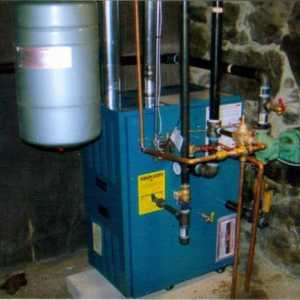 Cazan pe gaz cu boiler indirect de încălzire, monocurent și cu două circuite: feedback, schemă de…