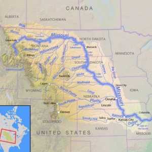 Unde este râul Missouri pe hartă? Caracteristicile râului Missouri, afluenți, curbe, lungimea râului
