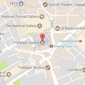 Unde este Trafalgar Square din Londra?