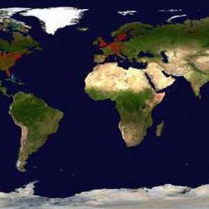 Harta geografică a lumii. Tipuri de carduri