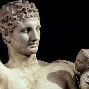 Hermes cu copilul Dionysus. Mit și descriere a sculpturii