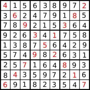 Puzzle-uri uimitoare. Sudoku diagonală
