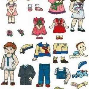 Jocuri din copilăria noastră: păpușă de hârtie pentru sculptură cu haine
