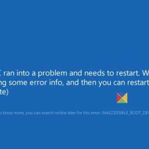 Inaccessible Boot Device при загрузке Windows 10: как исправить? Рекомендации