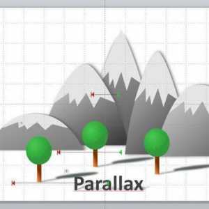 Efectul parallaxului în astronomie, fotografie, web design