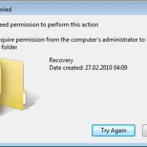 Nu există acces la dosar: cum se restabilește permisiunile și permisiunile în Windows 7