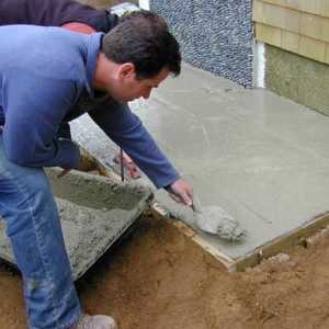 Cum se prepară amestecul de ciment-nisip?