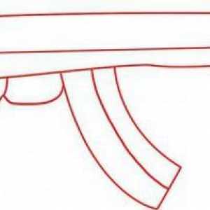 Cum să atragă AK-47 în creion? Să luăm în considerare toate etapele