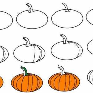 Cum de a desena un dovleac pentru Halloween?