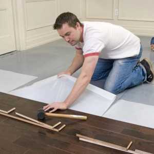 Как постелить полы на бетонный пол? Как постелить линолеум на бетонный пол?