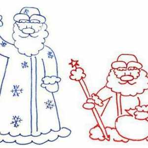 Cum să atragă Moș Crăciun și Snow Maiden pas cu pas