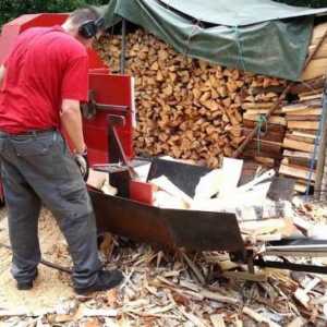 Cum de a face un splitter de lemn de casă? Mașina de separare a lemnului cu mâna proprie