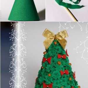 Cum se face un con de hârtie pentru un pom de Crăciun cu mâinile tale