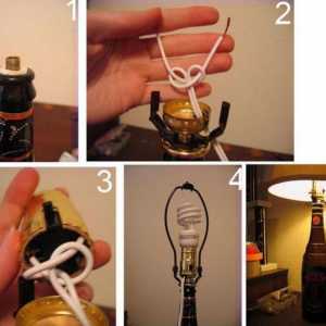 Cum de a face o lampă dintr-o sticlă? Procedura de fabricare