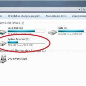 Как убрать `Зарезервировано системой` (диск) в Windows 7