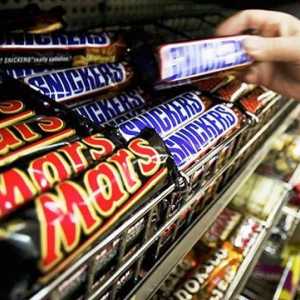 Valoarea calorică a "Snickers". Ciocolata Snickers