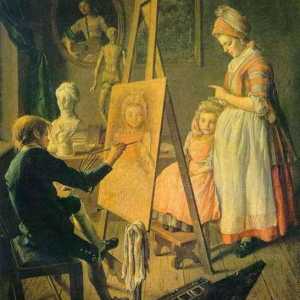 Pictura "Tânărul pictor" I. I. Firsova