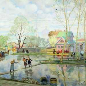 Kustodiev pictura lui Maslenitsa, alte faimoase lucrări și biografia artistului