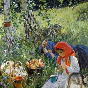 Imagine a lui Plastov `In vara `. Descriere și poveste