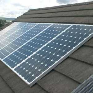 Un set de panouri solare pentru o reședință de vară. Instalarea panourilor solare