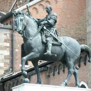 Statuia ecvestra a lui Condottier Gattamelata. Donatello, un monument al Condottier al lui…