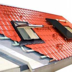 Placă de acoperis sub metal pentru un acoperiș rece și cald