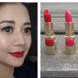 Lipstick `Loreal`: comentarii, o paletă de culori, o fotografie