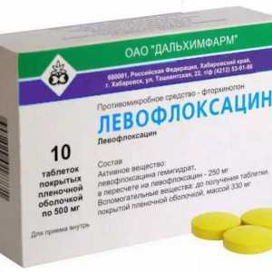 "Levofloxacin": revizuirea, descrierea preparatului, instrucțiuni de utilizare