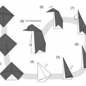 Master class, cum să faci un pinguin original origami