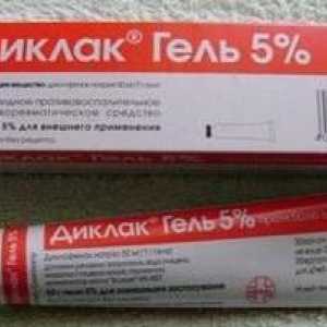Medicamentul `Diklak Gel`. Instrucțiuni de utilizare