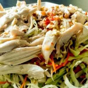 Meniu pentru masa festivă: salată de piept de pui - fiartă, afumată, prăjită