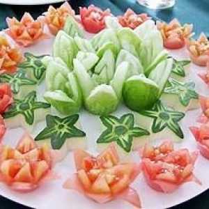 Legume feliate din legume: decorarea unei mese festive