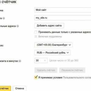 Configurarea obiectivelor în Yandex.Metrica: trimiterea formularului