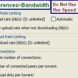 Setați uTorrent pentru viteza maximă. Cum să setați uTorrent la viteza maximă