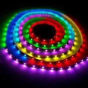 Panglică neobișnuită RGB-LED în decorarea camerei