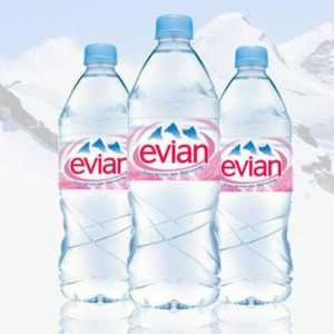 Apa unică "Evian". Proprietăți uimitoare ale produsului