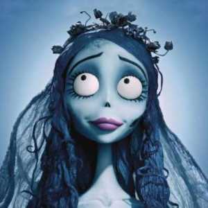 Imaginea pentru Halloween. Cartoon `Corpse Bride`, make-up a protagonistului