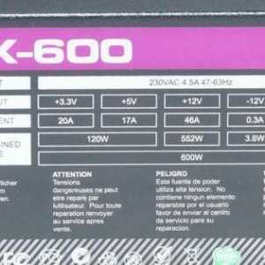 Prezentare generală a sursei de alimentare Aerocool VX 600