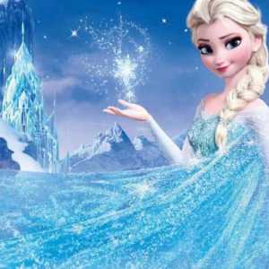Una dintre opțiunile pentru cum să coaseți rochia lui Elsa din "Inima rece"