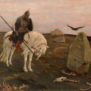 Descrierea picturii "Knight at the Crossroads". Istoria creării sale