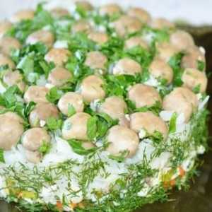 Mâncăruri originale de gătit la domiciliu: "Gâlcă de ciuperci", rețetă de salată
